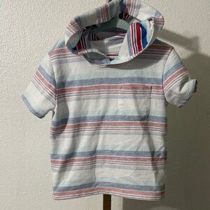 Cat & Jack Multicolor Striped Hoodie T-Shirt